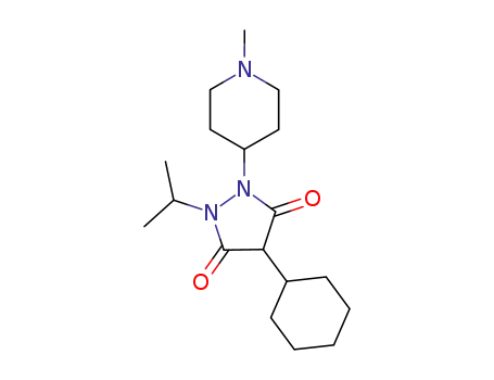 4-cyclohexyl-1-isopropyl-2-(1-methyl-piperidin-4-yl)-pyrazolidine-3,5-dione