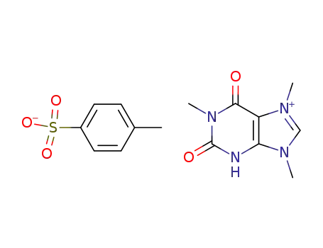 Molecular Structure of 97723-60-9 (1,7,9-trimethyl-2,6-dioxo-1,2,3,6-tetrahydro-purinium; toluene-4-sulfonate)