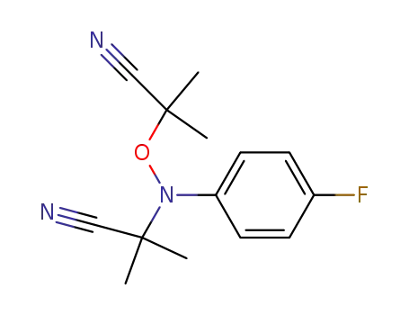 <i>N</i>,<i>O</i>-bis-(1-cyano-1-methyl-ethyl)-<i>N</i>-(4-fluoro-phenyl)-hydroxylamine