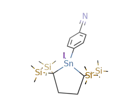 SnI(C<sub>6</sub>H<sub>4</sub>CN)(C(SiMe<sub>3</sub>)2CH<sub>2</sub>CH<sub>2</sub>C(SiMe<sub>3</sub>)2)