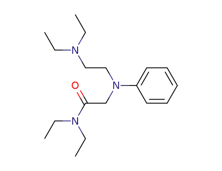 Molecular Structure of 102176-12-5 (<i>N</i>-(2-diethylamino-ethyl)-<i>N</i>-phenyl-glycine diethylamide)