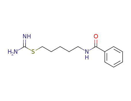 Molecular Structure of 105788-50-9 (<i>S</i>-(5-benzoylamino-pentyl)-isothiourea)