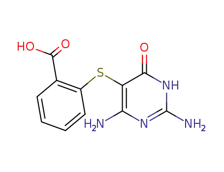 2-(2,4-diamino-6-oxo-1,6-dihydro-pyrimidin-5-ylmercapto)-benzoic acid