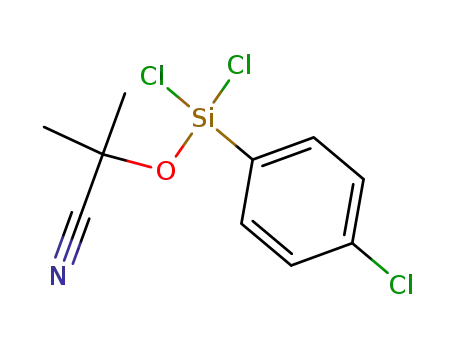 α-[dichloro-(4-chloro-phenyl)-silanyloxy]-isobutyronitrile