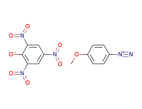 4-methoxy-benzenediazonium-<sup>(1)</sup>; picrate