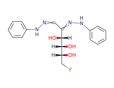 6-fluoro-D-<i>arabino</i>-6-deoxy-[2]hexosulose-bis-phenylhydrazone