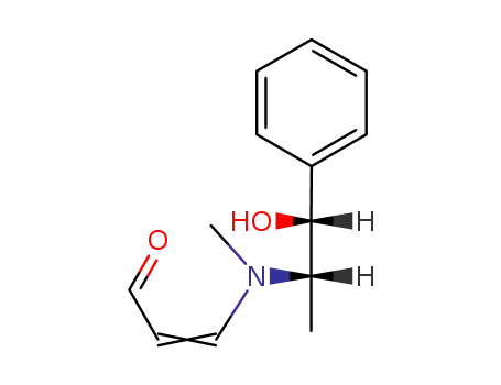 Molecular Structure of 100608-88-6 (3ξ-[((1<i>S</i>,2<i>R</i>)-2-hydroxy-1-methyl-2-phenyl-ethyl)-methyl-amino]-acrylaldehyde)