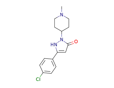 5-(4-chloro-phenyl)-2-(1-methyl-piperidin-4-yl)-1,2-dihydro-pyrazol-3-one