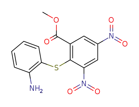 2-(2-amino-phenylsulfanyl)-3,5-dinitro-benzoic acid methyl ester
