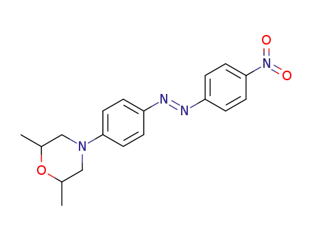 Molecular Structure of 101741-62-2 (2,6-dimethyl-4-[4-(4-nitro-phenylazo)-phenyl]-morpholine)