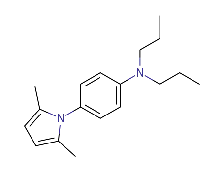 Molecular Structure of 101715-32-6 (4-(2,5-dimethyl-pyrrol-1-yl)-<i>N</i>,<i>N</i>-dipropyl-aniline)