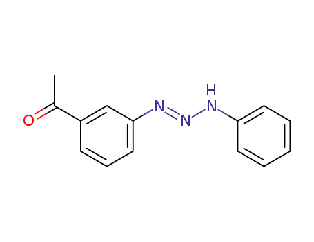 Molecular Structure of 63193-55-5 (Ethanone, 1-[3-(3-phenyl-1-triazenyl)phenyl]-)