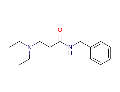 Molecular Structure of 100861-67-4 (Propanamide, 3-(diethylamino)-N-(phenylmethyl)-)