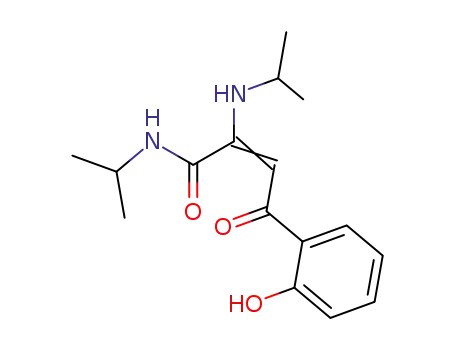Molecular Structure of 97020-83-2 (4-(2-hydroxy-phenyl)-2-isopropylamino-4-oxo-crotonic acid isopropylamide)