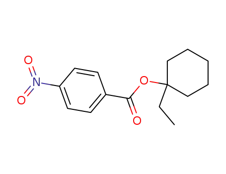 Molecular Structure of 101105-87-7 (4-nitro-benzoic acid-(1-ethyl-cyclohexyl ester))