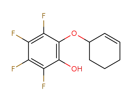 Molecular Structure of 1374518-17-8 (2-(cyclohex-2-en-1-yloxy)-3,4,5,6-tetrafluorophenol)