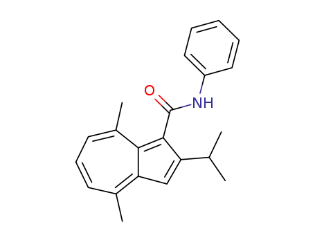 Molecular Structure of 114278-82-9 (2-isopropyl-4,8-dimethyl-azulene-1-carboxylic acid anilide)