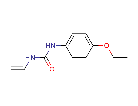 Molecular Structure of 91181-25-8 (<i>N</i>-(4-ethoxy-phenyl)-<i>N</i>'-vinyl-urea)