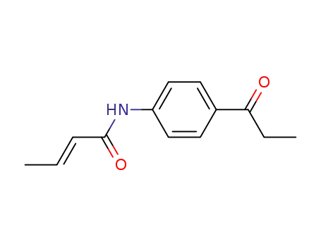 Molecular Structure of 100372-04-1 (<i>trans</i>-crotonic acid-(4-propionyl-anilide))