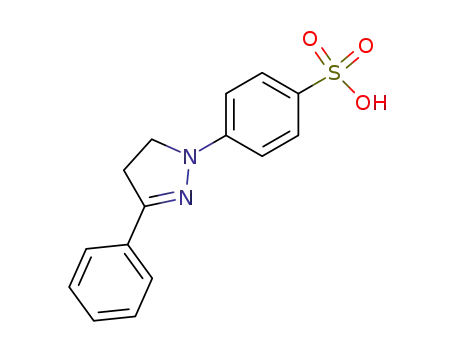 Molecular Structure of 26192-69-8 (4-(3-phenyl-4,5-dihydro-pyrazol-1-yl)-benzenesulfonic acid)