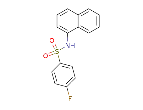 Molecular Structure of 575-20-2 (4-fluoro-benzenesulfonic acid-[1]naphthylamide)