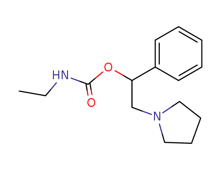 ethyl-carbamic acid-(1-phenyl-2-pyrrolidino-ethyl ester)