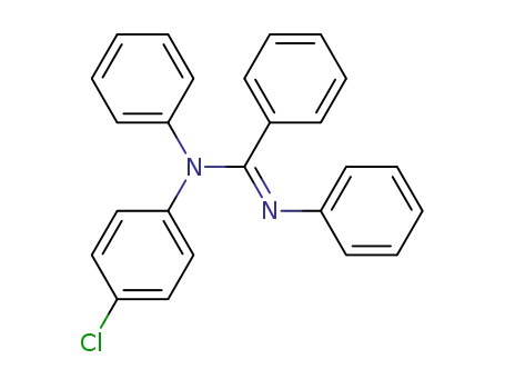 Molecular Structure of 131706-18-8 (<i>N</i>-(4-chloro-phenyl)-<i>N</i>,<i>N</i>'-diphenyl-benzamidine)