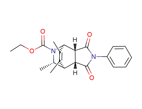 2-(ethoxycarbonyl)-3-endo-7,8-trimethyl-2-azabicyclo<2.2.2>oct-7-ene-5,6-endo-dicarboxylic acid N-phenylimide