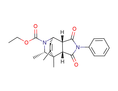 2-(ethoxycarbonyl)-3-endo-4,8-trimethyl-2-azabicyclo<2.2.2>oct-7-ene-5,6-endo-dicarboxylic acid N-phenylimide