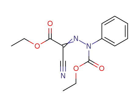 Molecular Structure of 51209-01-9 ((ethoxycarbonyl-phenyl-hydrazono)-cyano-acetic acid ethyl ester)