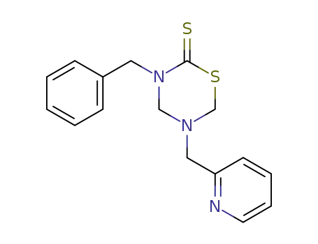 3-benzyl-5-pyridin-2-ylmethyl-[1,3,5]thiadiazinane-2-thione