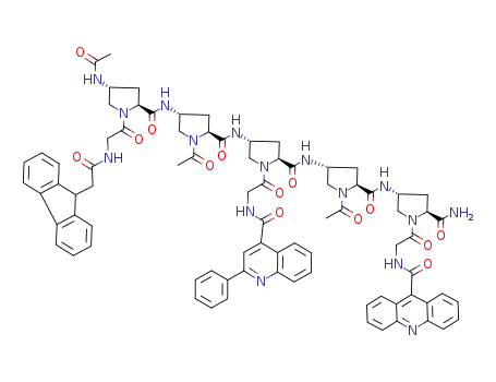 Molecular Structure of 1029683-83-7 (C<sub>82</sub>H<sub>84</sub>N<sub>16</sub>O<sub>14</sub>)