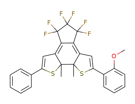 Molecular Structure of 1228555-91-6 (C<sub>28</sub>H<sub>20</sub>F<sub>6</sub>OS<sub>2</sub>)