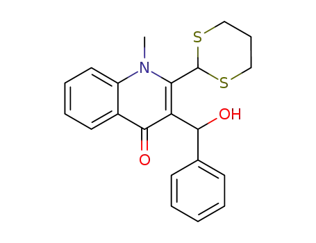2-(1,3-dithian-2-yl)-2-(α-hydroxybenzyl)-1-methyl-quinolin-4(1H)-one