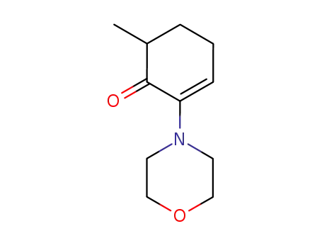 2-Cyclohexen-1-one, 6-methyl-2-(4-morpholinyl)-