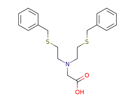 Molecular Structure of 93798-66-4 (Glycine, N,N-bis[2-[(phenylmethyl)thio]ethyl]-)