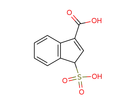Molecular Structure of 124709-21-3 (1H-Indene-3-carboxylic acid, 1-sulfo-)