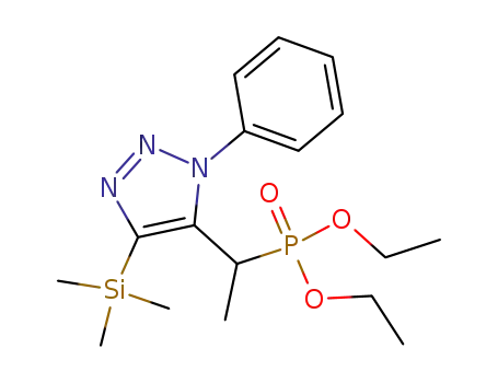 Phosphonic acid,
[1-[1-phenyl-4-(trimethylsilyl)-1H-1,2,3-triazol-5-yl]ethyl]-, diethyl ester