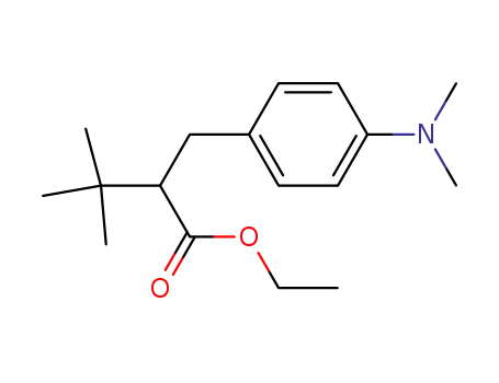 Molecular Structure of 80152-84-7 (ethyl 3,3-dimethyl-2-(N,N-dimethyl-4-aminophenylmethyl)butanoate)