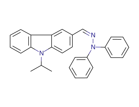 Molecular Structure of 143467-94-1 (9H-Carbazole-3-carboxaldehyde, 9-(1-methylethyl)-,
diphenylhydrazone, (Z)-)