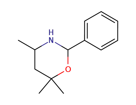 Molecular Structure of 18774-33-9 (4,6,6-trimethyl-2-phenyl-tetrahydro-[1,3]oxazine)