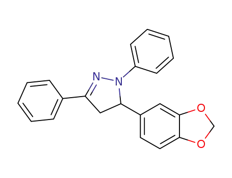 5-benzo[1,3]dioxol-5-yl-1,3-diphenyl-4,5-dihydro-1<i>H</i>-pyrazole