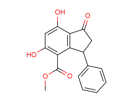 5,7-dihydroxy-4-methoxycarbonyl-3-phenylindanone