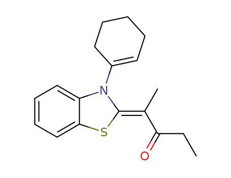N-(cyclohex-1-enyl)-2-(1-propionylethylidene)-2,3-dihydro-1,3-benzothiazole