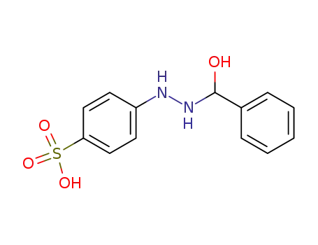 Molecular Structure of 16076-85-0 (4-[<i>N</i>'-(α-hydroxy-benzyl)-hydrazino]-benzenesulfonic acid)