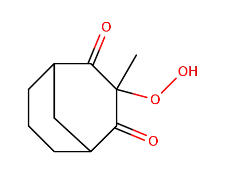 3-hydroperoxy-3-methylbicyclo<3.3.1>nonane-2,4-dione