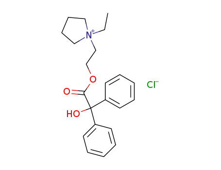 Benzilsaeure-<2-(N-aethyl-pyrrolidino)-aethylester>-chlorid