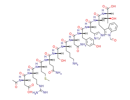 Ac-Asp-Arg-Met-Gln-Ser-Lys-Asn-Tyr-His-Trp(CHO)-Thr-OH
