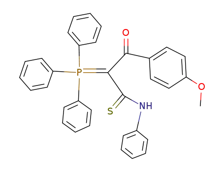 Benzenepropanethioamide,
4-methoxy-b-oxo-N-phenyl-a-(triphenylphosphoranylidene)-