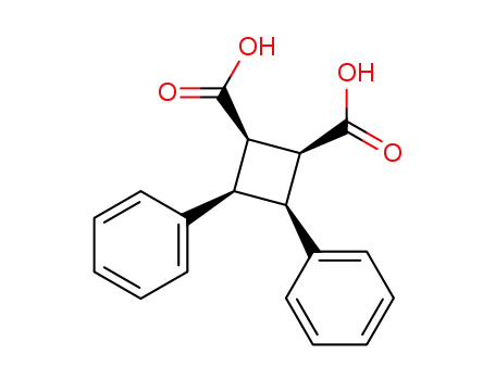 Molecular Structure of 898816-23-4 (3<i>c</i>,4<i>c</i>-diphenyl-cyclobutane-1<i>r</i>,2<i>c</i>-dicarboxylic acid)